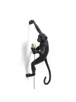 Seletti Monkey Lamp Hanging Right - Zwart -Decoratieve Artikelen Winkel seletti monkey lamp hanging right zwart 3
