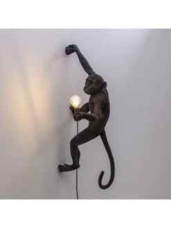 Seletti Monkey Lamp Hanging Right - Zwart -Decoratieve Artikelen Winkel seletti monkey lamp hanging right zwart 4