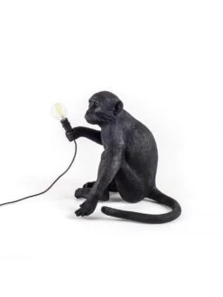 Seletti Monkey Lamp Sitting - Zwart 10 Seletti Monkey Lamp Sitting - Zwart -Decoratieve Artikelen Winkel seletti monkey lamp sitting zwart 3