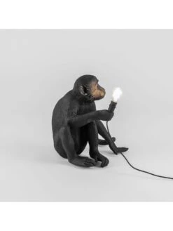 Seletti Monkey Lamp Sitting - Zwart 12 Seletti Monkey Lamp Sitting - Zwart -Decoratieve Artikelen Winkel seletti monkey lamp sitting zwart 5